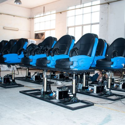 HIGH LEVEL 5D 6D 7D XD cinema equipment / 3d 4d 5d 7d cinema theater with 6 seats movie motion chair