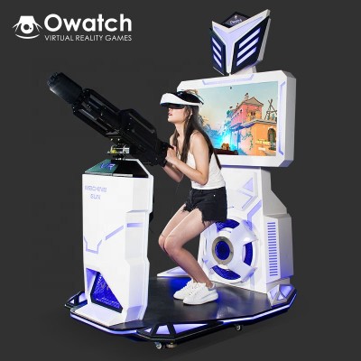 Amusement Facilities 9d VR Game Machine Laser Gatling Gun Shooting Simulator