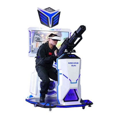 VR Theme Park 9D VR gatling Platform Simulator with Htc Vive Support Single Player