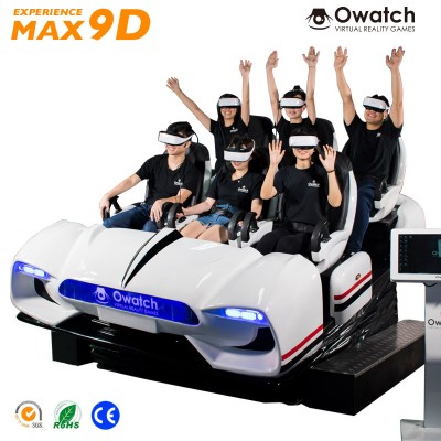 Hot Selling 6 seats 9D Cine Box Robot Virtual Reality 9D Simulator Game Machine Cinema