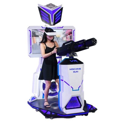 Grand Space Gatling Gun shooting game machine with transformer shape in Game Arcade Center